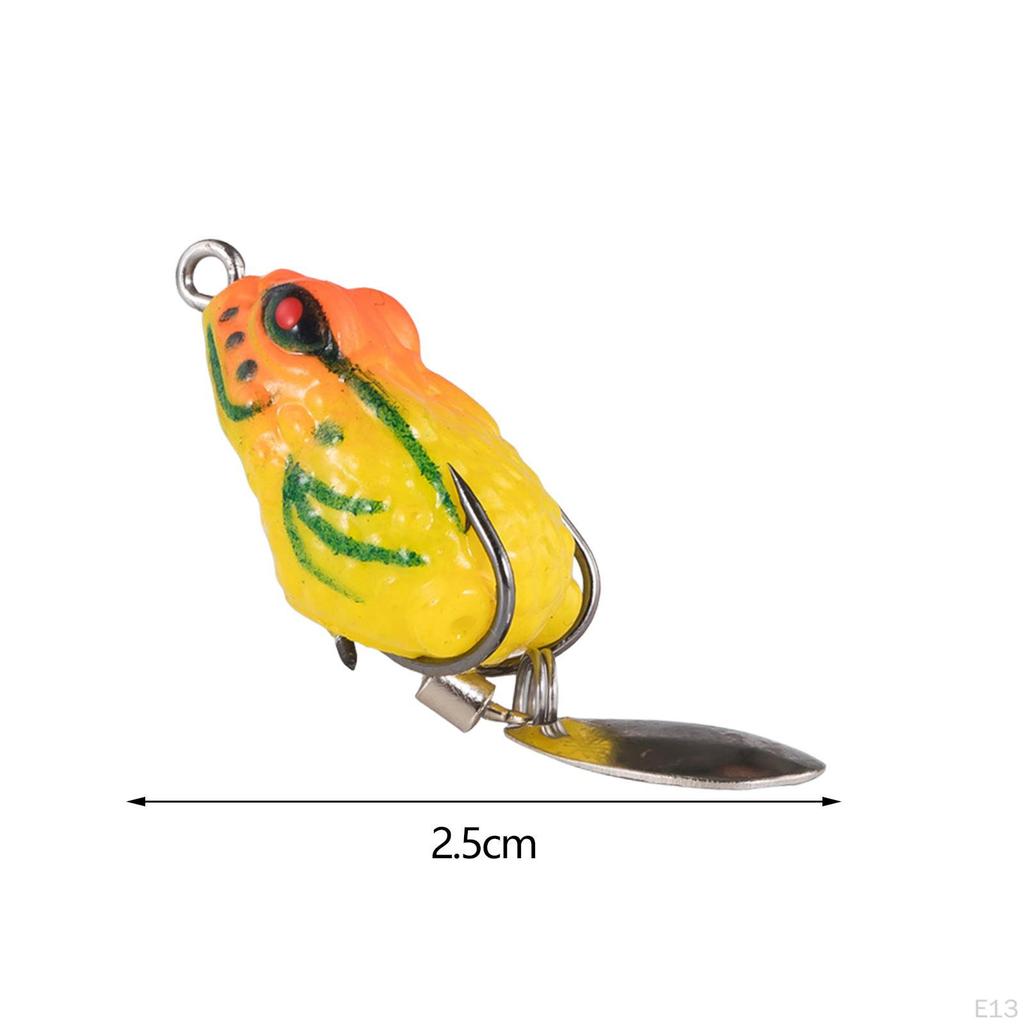 Angel-Wobbler Topwater Silikon Barschköder Lebensechte Frosch auf dem Wasser Schwimmend