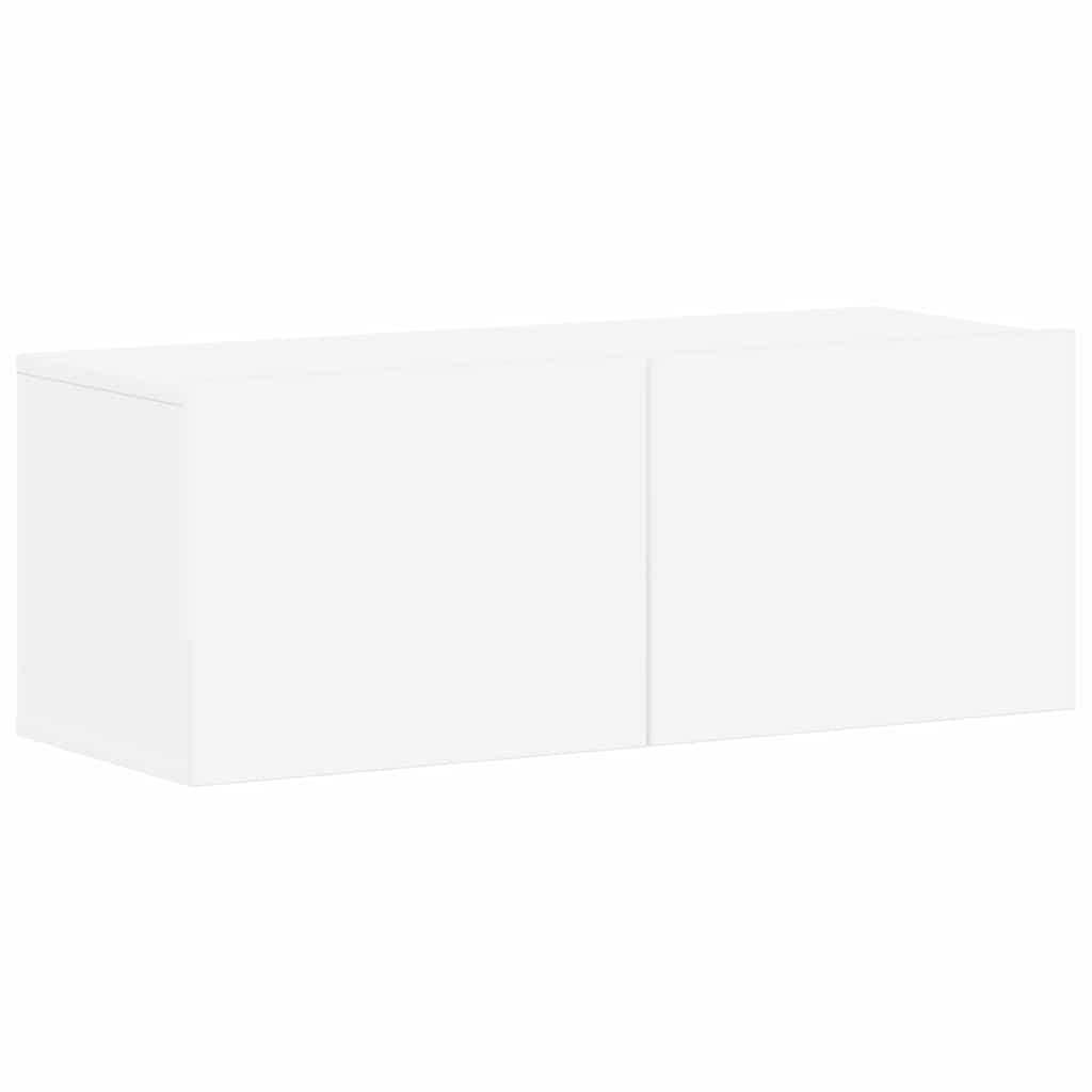 4 Piece TV Cabinet Set White Particleboard