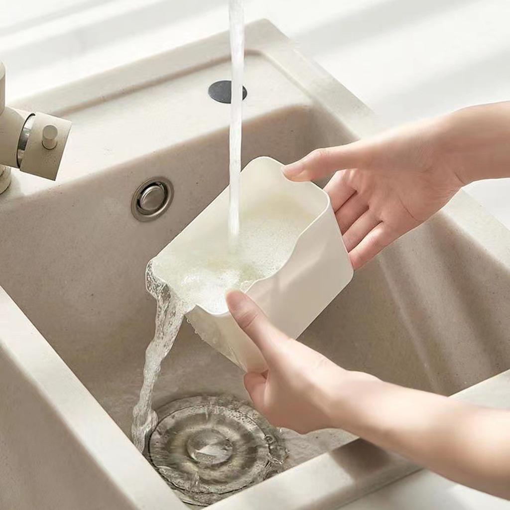 4 Grid Divider Refrigerator Storage Box with Lid Multifunction Container Household for Biscuit Beard Small Snack