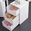 1 Set Desktop Storage Box Modular 3-Drawer Organizer Scratch-Resistant Desk Drawers for Jewelry Stationery Cosmetics Storage And Organization