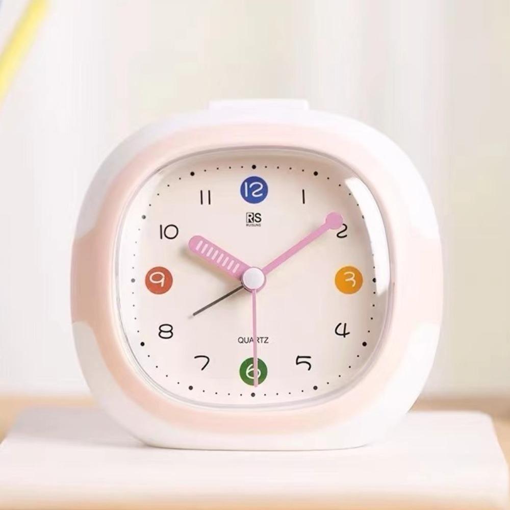 Plastic Tabletop Clock Cartoon Snooze Wake Up Clocks Creative Time Clocks  Children