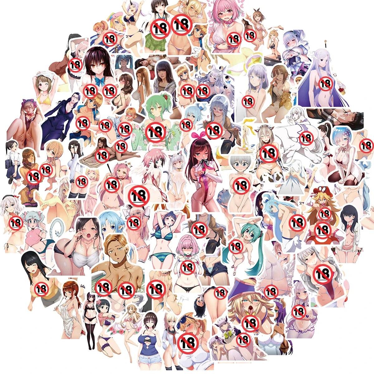 50/100 С€С‚., СЃРµРєСЃСѓР°Р»СЊРЅС‹Рµ Р°РЅРёРјРµ-РЅР°РєР»РµР№РєРё РґР»СЏ РІР·СЂРѕСЃР»С‹С…, С…РµРЅС‚Р°Р№, Waifu Kawaii, РЅР°РєР»РµР№РєР° РґР»СЏ Р°РІС‚РѕРјРѕР±РёР»СЏ, РјРѕС‚РѕС†РёРєР»Р°, РЅР°СЃС‚РµРЅРЅС‹Р№ Р±Р°РіР°Р¶, РџР’РҐ, РІРѕРґРѕРЅРµРїСЂРѕРЅРёС†Р°РµРјР°СЏ РЅР°РєР»РµР№РєР°, РёРіСЂСѓС€РєРё 50pcs