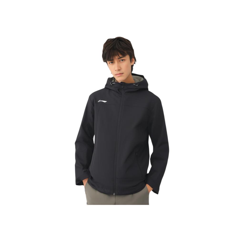 Li Ning Sports Lifestyle Serie Lässige Kapuzen-Sportjacke Herren Jacken Schwarz AFDSC15-1