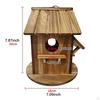 Bird House Breeding Box Creative Crafts Hanging Birdhouse Nesting Shelter for Backyard Balcony