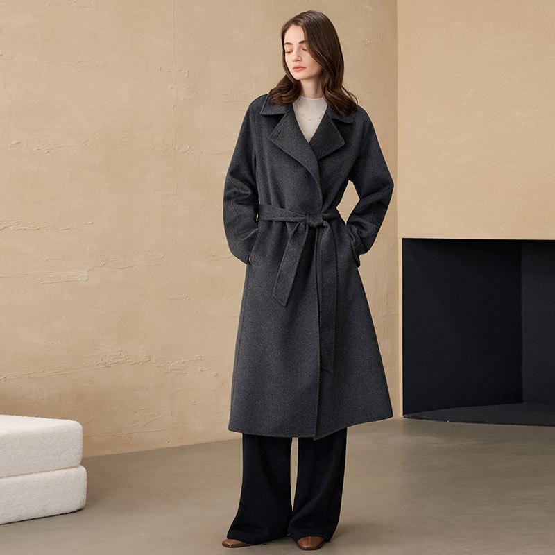 Autumn and Winter CEID Coat Double-sided Cashmere One-button Classic Temperament Woolen Coat Cashmere Coat Women