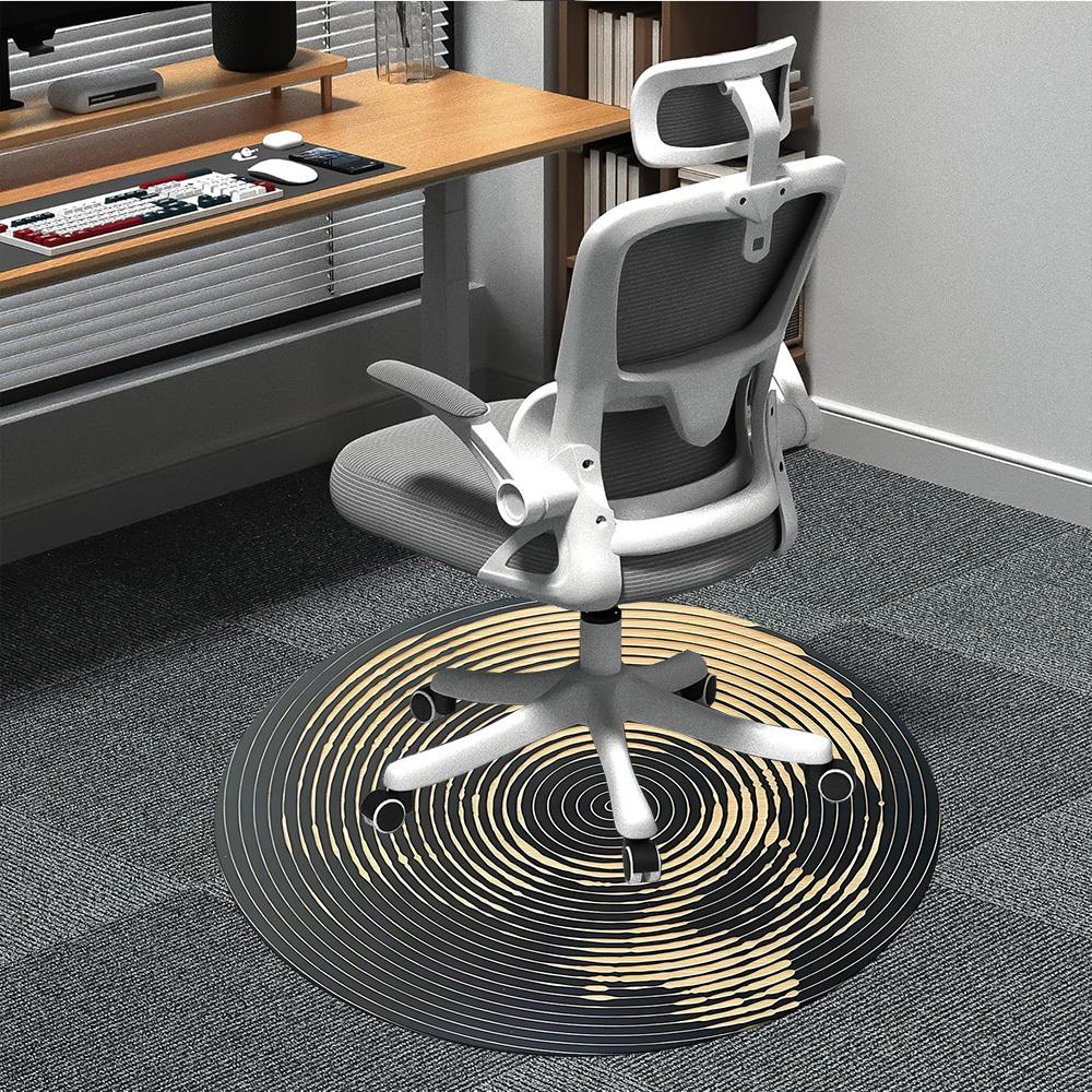 1pc Spiral Skull Office Round Area Rug, Under Office Chairs Bedroom Living Room Home Decor, Room Deco, Available in Various Sizes