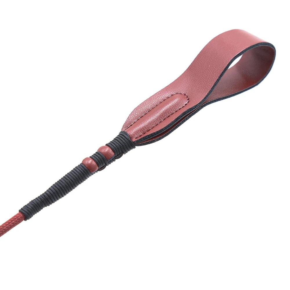 66Cm Riding Crop Pu Leather Whip Premium Quality Red Equestrianism Horse Whips Crops