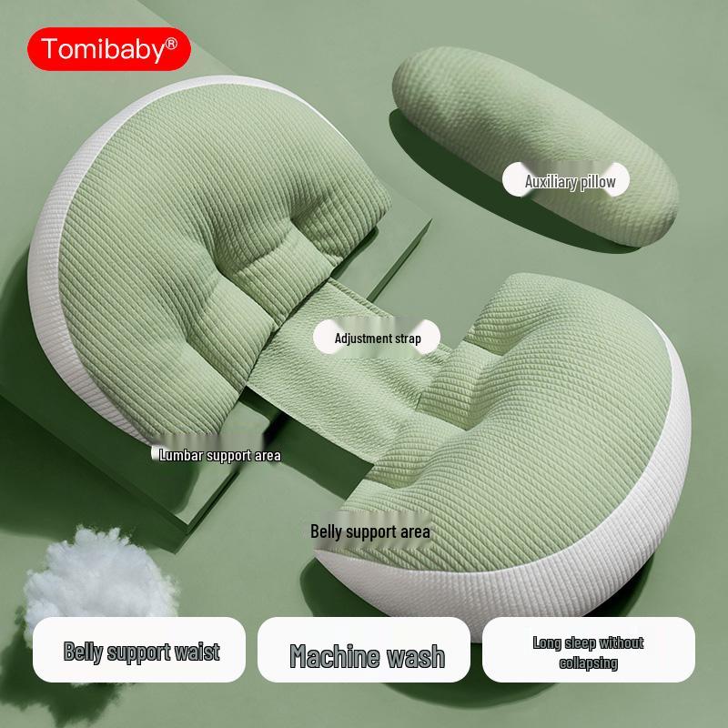 U-shaped Maternity Pillow for Back, Side, and Abdominal Support