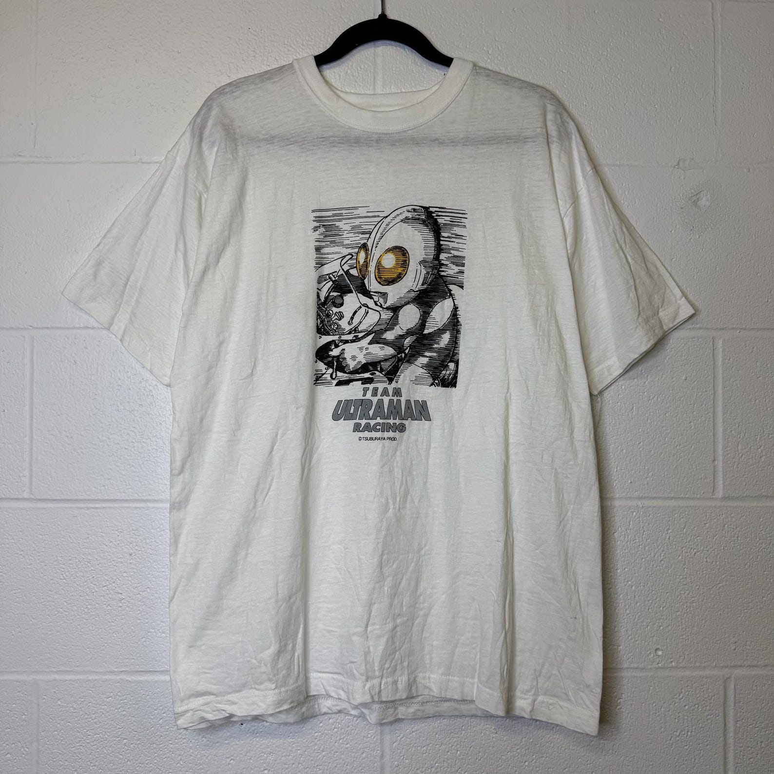 Vintage 1996 Team Ultraman Racing T shirt, SEGA Anime B1893 3XL
