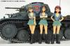 PLATZ Girls & Panzer Final Chapter 135 Blue Division High School Figure Set Unpainted Non-foam Urethane Kit GPF-38