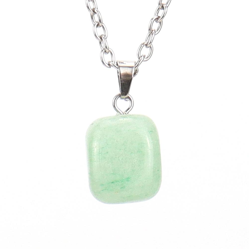 Natural Crystal Natural Stone Tiger Stone Irregular Shape Small Pendant Necklace N627