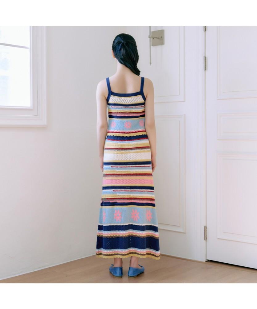 THURSDAY ISLAND Flower Jacquard Knit Skirt_T264Msk942W