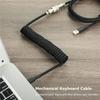 Mechanical Keyboard Coiled Cable Detachable USB C Aviator Connector Coiling Cable Desktop Computer Gaming Keyboard Accessories