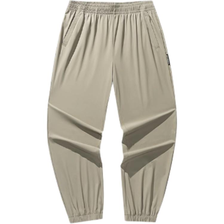 

Anta Casual Simple Solid Color Tapered Loose Knit Sports Pants Men bottoms Gray 952528303-1 L