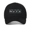 Polish Periodic Spelling Mesh Baseball Cap Birthday Funny Unisex Graphic Fashion Harajuku Sun Hat Summer Breathable Snapback Hat