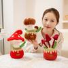 Plantes vertes artificielles en pot Peluches Pissenlit Jonquille Champignon Cactus Fleur de pêcher Dessin animé Filles Garçons Cadeau d'anniversaire Déco