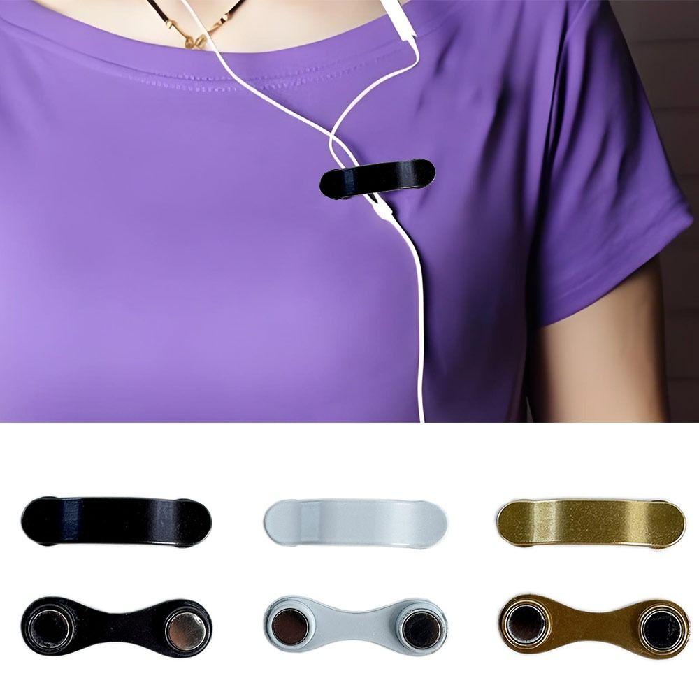 Metal Magnetic Eyeglass Holder Portable Pin Brooches Fashion Hang Magnet Hook  Men Women