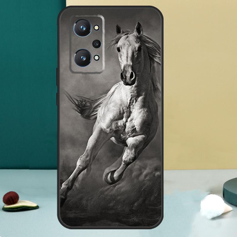Cheval Galopant Pour Realme 11 10 12 13 14 Pro Plus GT 7 6 5 Pro GT 6T C67 C61 C53 C51 C21Y C25S C75 C55 Coque