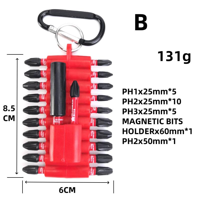 

22 Pcs Impact Screwdriver Bits Set With Organizer Sleeve, Magnetic S2 Steel Multi Driver Bits And 1Pc Bit Holder