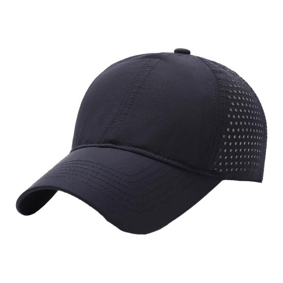Summer Lightweight Baseball Cap, Adjustable Back Buckle Quick-Drying Sun Hat, Breathable Holes Sun Protection Hat for Hiking Running Cycling Outdoor