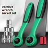Torque Socket Ratchet Wrench Set 1/4 3/8 1/2 Inch Drive Quick-Release 72 Tooth Automotive Repair Manual Key Tool Kit