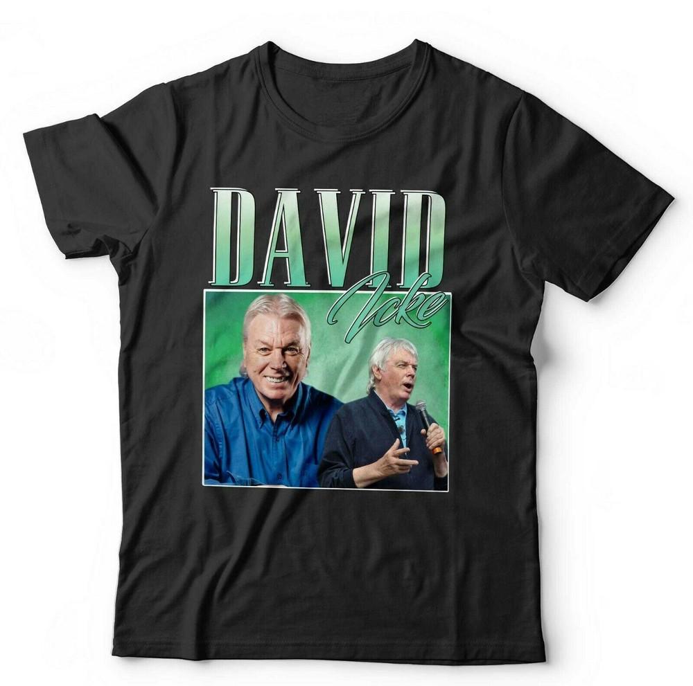 David Icke Tshirt Appreciation Unisex Homage Throwback Stag Hen Do Funny