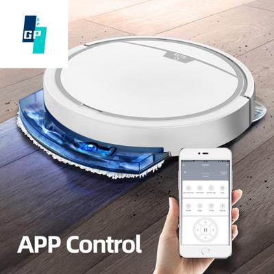 Aspirator cu măturare a podelei, control automat al aplicației, rezervor de apă, mop umed uscat, aspirator robot