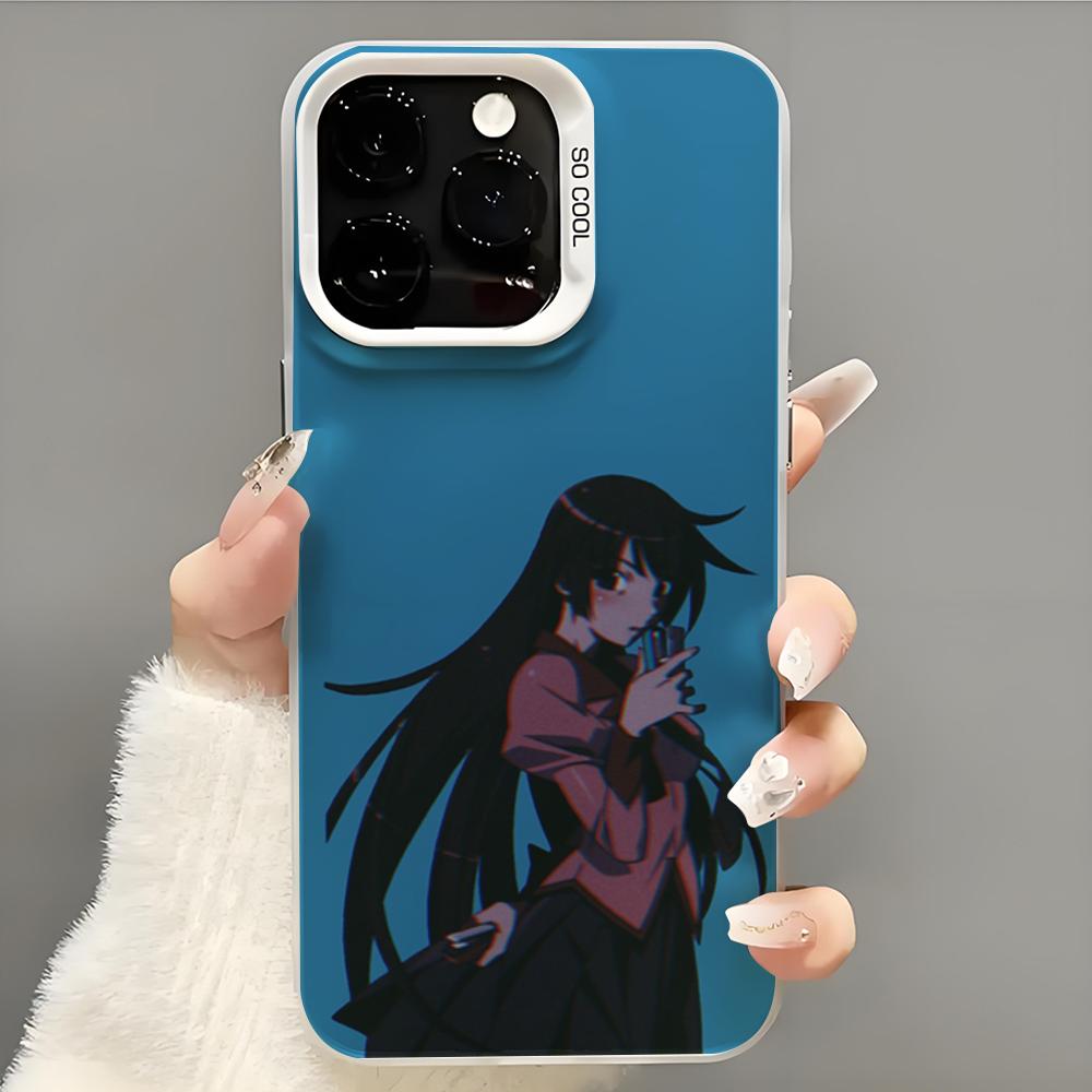 monogatari series Phone Case  Phone Case For iPhone 14 16 15 11 12 13 Pro Max Mini Plus Shockproof Cover