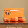 Persimmon Ruyi Ceramic Tea Set with Gift Box - Complete Ruyi Teapot Set
