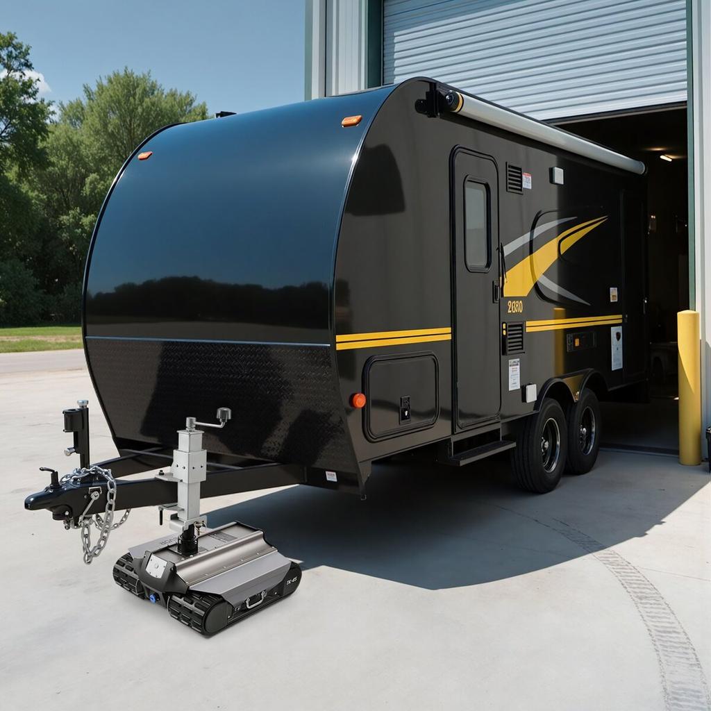 Electric Trailer Mover, 4082 Kg Max Towing Capacity, Remote-Controlled Trailer Mover with 100 M Wireless Range, Motorised Camper Trolley Kit Fits for