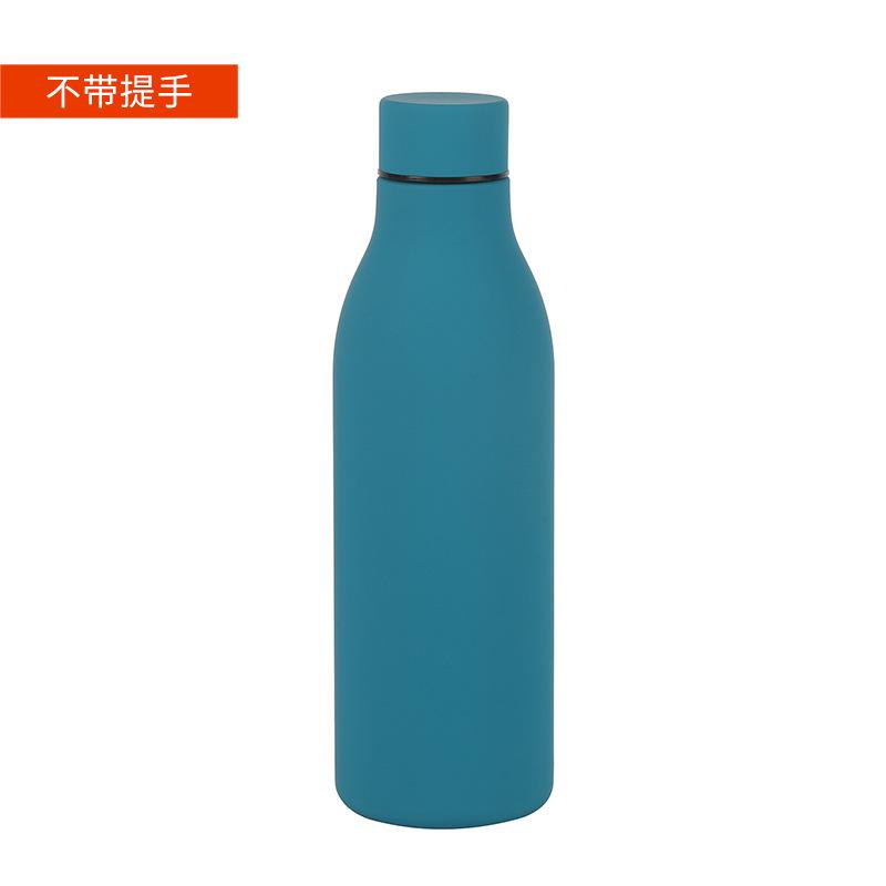 Schöner Griff Kleine Mundflasche 304 Edelstahl Thermosbecher Tragbarer Sportwasserbecher Geschenkbecher