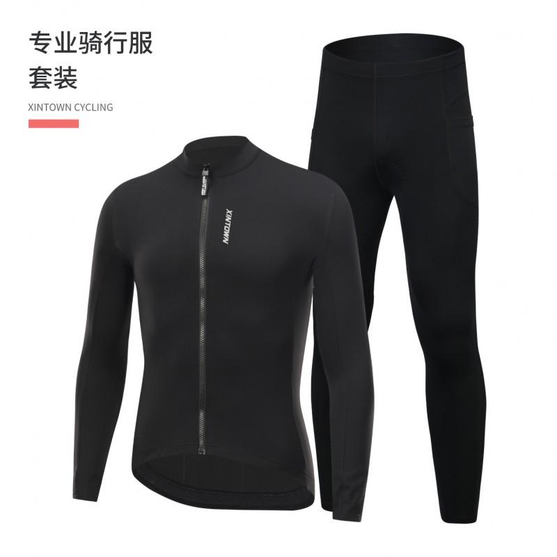 XINTOWN Winter Cycling Long Set Warm Fleece Thermal Breathable Stretch