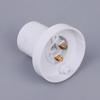 1Pcs Rotatable Straight Oblique E27 Lamp Holder 10A Flat Screw Led Lighting Bulb Head Base 230V White