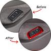 Red Carbon Car Interior Door Lock Button Frame Trim Cover For Corvette C8 +