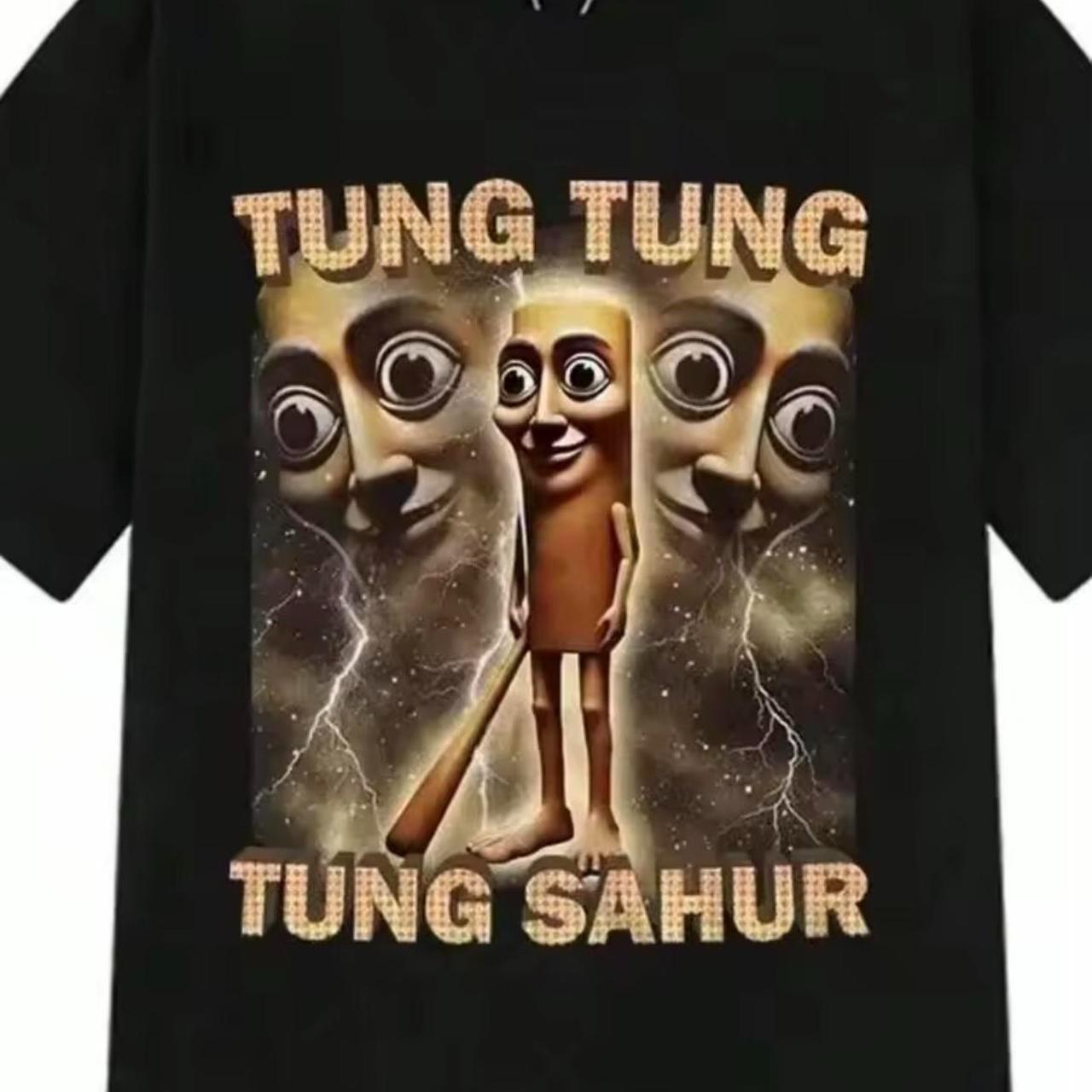 TUNG TUNG funny graphic tshirt, vintage funny tshirt Unisex T-Shirt L