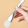 Double Head Silicone Facial Mask Brush Daub Type Beauty Tool Face Cleaning Brush Dual-Use with Digging Spoon