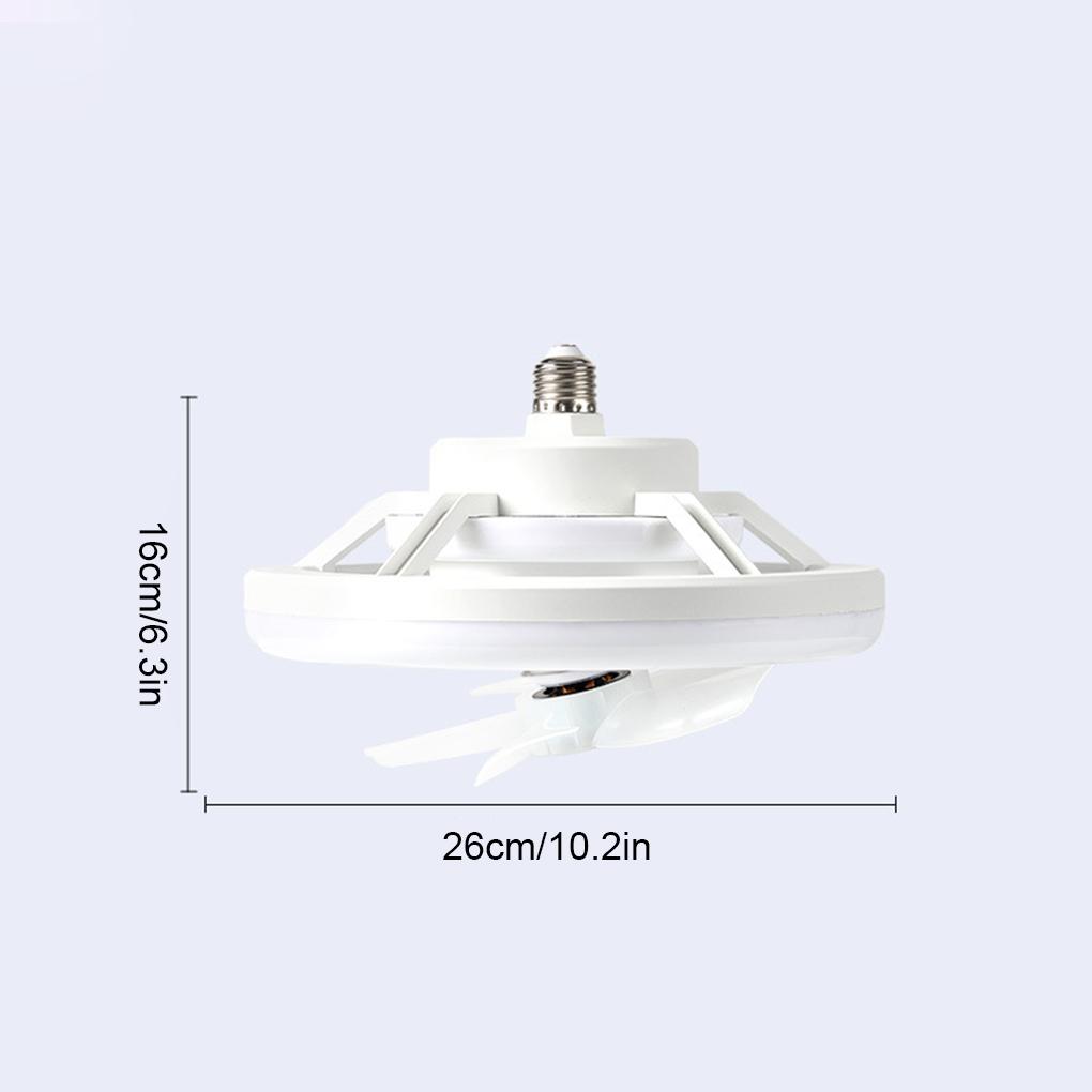 

E27 Потолочный вентилятор со светодиодной подсветкой и пультом дистанционного управления, люстра RGB с регулируемой яркостью, лампа для домашнего освещения