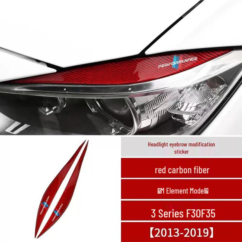 Ochranné nálepky na obočí světlometů z uhlíkových vláken pro BMW řady 3 F30/F35
