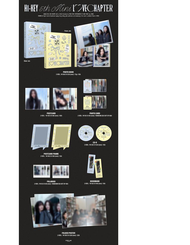 H1-KEY 5th Mini Album LOVECHAPTER [2 Ver. Set / Random 1 out of 2]