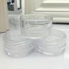 50Pcs/Bag 5g Empty Cream Bottle Wear-resistant Excellent Sealed Performance Clear Round Refillable Makeup Container for Travel