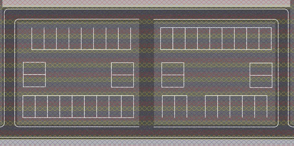 N Gauge Diorama Base (1 Lane/shopping Street and Residential Area)