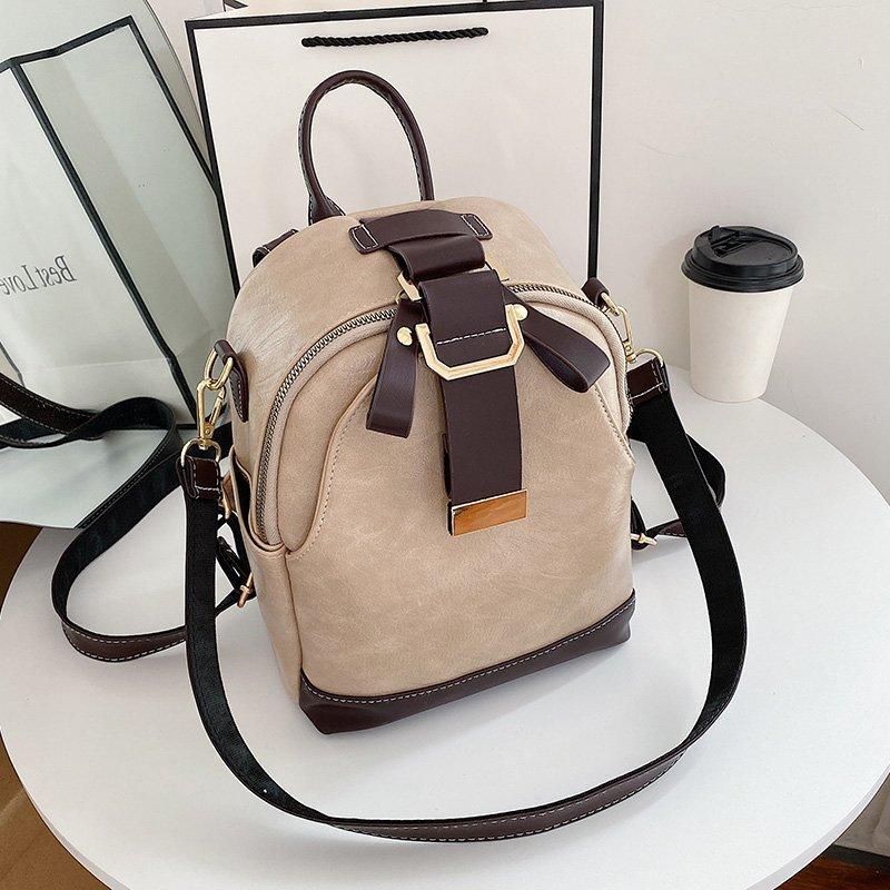 Hong Kong style retro women bag 2020 Internet celebrity new trendy versatile portable shoulder messenger bag fashion backpack