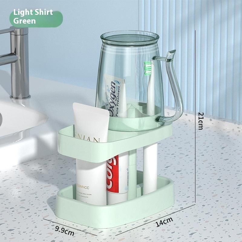 

Mouthwash Cup Dormitory Teeth Brushing Cup Toiletries Set Toothbrush Dental Utensils Dental Jar Storage Rack Toothbrush Holder зелений
