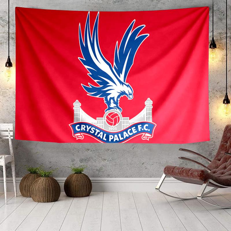 1PC Crystal Palace Football Club Tapestry Hanging for Bedroom,Livingroom, Playroom,Decor Art Room Wall Tapestry Holiday and Birthday Gifts
