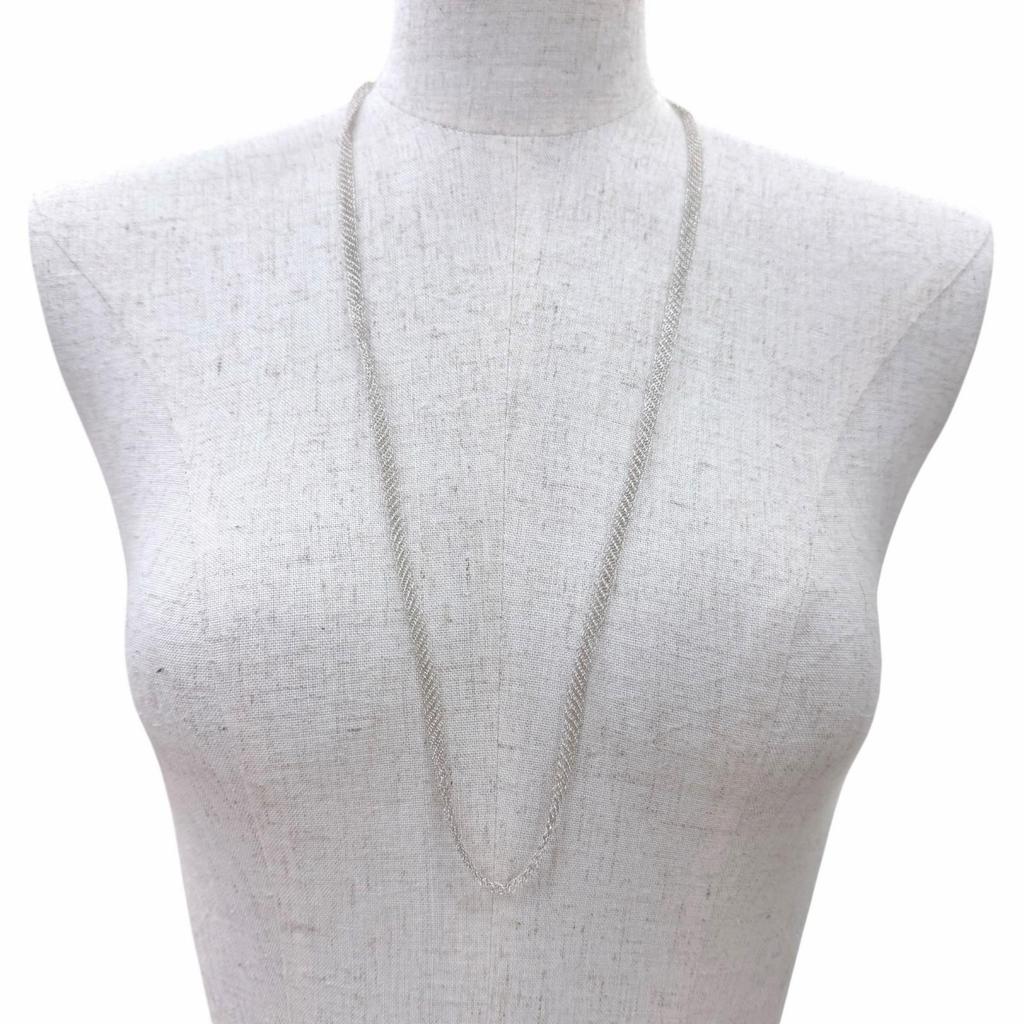 Excellent TIFFANY&Co. Necklace Somerset Mesh Necklace Silver 925 Women Used