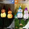 4/1pcs LED Christmas Snowman Solar Lights Cute Snowmans Outdoor Waterproof Light Garden Lawn Fence Lamps Holiday Party Decor