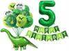 Balloons Dinosaur Latex Balloons Green Happy Birthday Banners Number Balls Jurassic Period Theme Children's Boy Birthday Party Decoration Happy Birth
