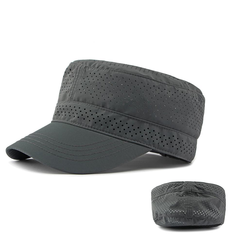 Summer Hat Men s Flat Top Hat Outdoor Mountaineering Cap Mesh Breathable Cap Style3