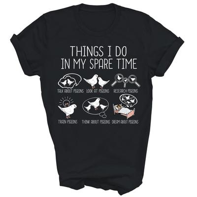 Dinge, die ich in meiner Freizeit tue Taubenbeobachtung Unisex-Shirt Geschenk