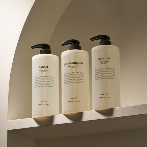 Pure & Mild Large Size Body Wash Blanche 800ml 2 Pieces